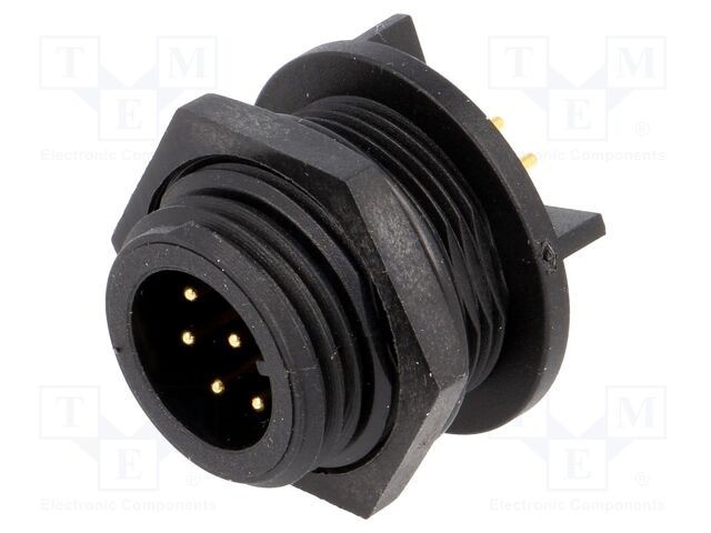 Conector circular soclu tată 8 pini 125V IP68 BULGIN Buccaneer 400