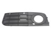 Grila bara Audi A4/S4 (B8), 11.2007-10.2011, Cod 8k0807681a01c, Fata, partea Stanga, negru; cu gaura pentru lampa de ceata, Aftermarket