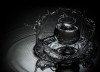 Fototapet autocolant Compozitie51 Pahar splash in apa, 250 x 200 cm