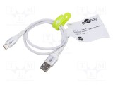 Cablu USB 2.0 A la C 0,5m alb 60W 3A Goobay