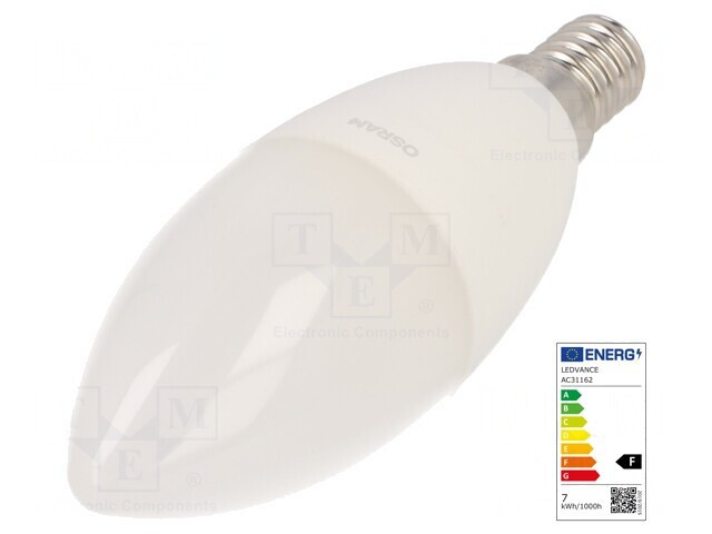 Lampă LED E14 7,5W 2700K Alb Cald