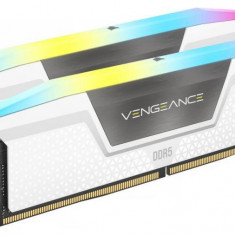 Memorie RAM Corsair Vengeance RGB White 32GB DDR5 5600MHz CL40 Kit of 2