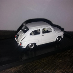 Macheta Fiat 600D Fanaloni - 1965 bianco 233 scara 1:43 BRUMM