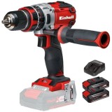 Einhell TE-CD 18 Li-i PXC + Twinpack CB + 4514095 - Masina de gaurit si insurubat cu percutie 60 Nm + Set 2 acumulatori si incarcator Li-Ion 18 V 2.5