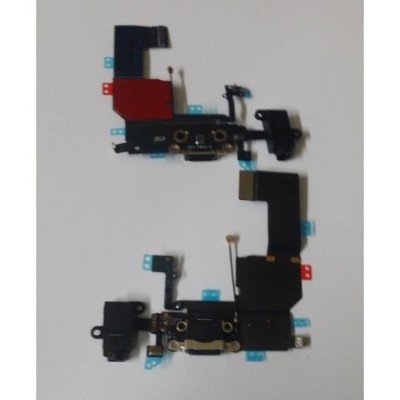 Banda Flex iPhone 5C Conector Incarcare / Audio Negru Original Swap foto