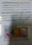 2.000 lei / 1999 in folder. COMEMORATIVA. UNC.