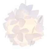 Abajur modern Jigsaw cu diametru 26 cm, Kwmobile, Alb, 54913.01.01