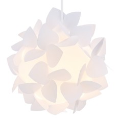 Abajur modern Jigsaw cu diametru 26 cm, Kwmobile, Alb, 54913.01.01 foto