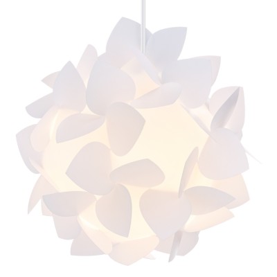 Abajur modern Jigsaw cu diametru 26 cm, Kwmobile, Alb, 54913.01.01 foto