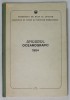ANUARUL OCEANOGRAFIC 1964 - OBSERVATII HIDROMETEOROLOGICE LA MAREA NEAGRA SI IN COMPLEXUL LACUSTRU RAZELM - SINOE , APARUTA 1968