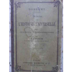 DISCOURS SUR L&#039;HISTOIRE UNIVERSELLE-BOSSUET