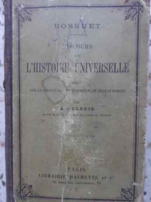 DISCOURS SUR L&amp;#039;HISTOIRE UNIVERSELLE-BOSSUET foto