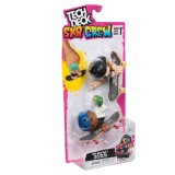 Tech Deck, SK8 Crew, set 2 mini placi de skateboard cu 2 figurine, model 3, Spin Master