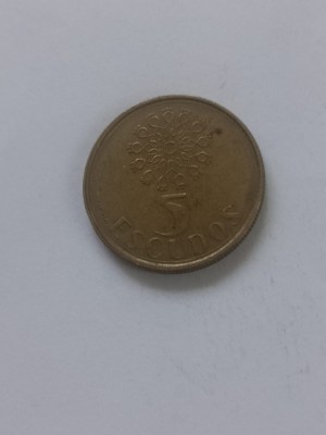 5 escudos 1991 foto