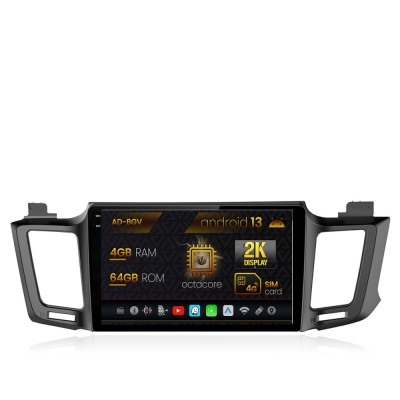 Navigatie Toyota RAV4 (2013-2018), Android 13, V-Octacore 4GB RAM + 64GB ROM, 10.36 Inch - AD-BGV10004+AD-BGRKIT060 foto