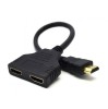SPLITTER video GEMBIRD, split HDMI la 2 monitoare, conector 1:SPLITTER video GEMBIRD, split HDMI la 2 monitoare, conector 1:HDMI (T); conector 2: HDMI