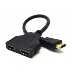 SPLITTER video GEMBIRD, split HDMI la 2 monitoare, conector 1:SPLITTER video GEMBIRD, split HDMI la 2 monitoare, conector 1:HDMI (T); conector 2: HDMI