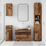 Cumpara ieftin Set de dulapuri pentru baie, 4 piese UTRECHT Lemn vechi