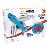 Cumpara ieftin Avion de pasageri cu telecomanda, Suncon, Albastru, 23 cm