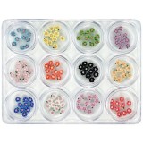 Cumpara ieftin Kit nail art - flori acrilice, 12 buc