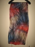 Esarfa matase naturala fina &quot;abstract 72&quot;, Multicolor, Marime universala
