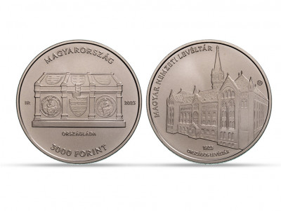 3000 forint Ungaria National Archives of Hungary 2023 - Moneda de Colectie foto