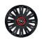Set 4 capace roti Negre Cu Inel Rosu Active R14 Compatibil Cu Opel