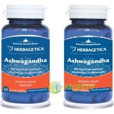 Pachet Ashwagandha 60cps+30cps