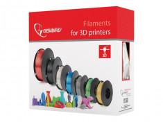 Filament pentru imprimanta 3D Gembird 3DP-ABS1.75-01-R ABS Red 1.75mm 1kg foto