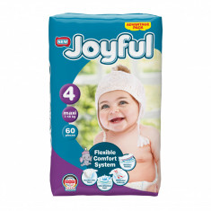 Scutece copii, Joyful, 120 bucati, Marime 4, Maxi, 7-18 kg foto