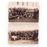 Meciul de fotbal Rom&acirc;nia-Iugoslavia, două fotografii de epocă, 1933