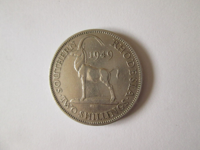 Rhodesia 2 Shillings 1949 regele George VI