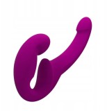 Dildo Dublu Share Lite pentru Cuplu, Silicon, Mov