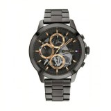 Tommy Hilfiger 1710479, Henry Ceas Barbatesc 44mm cu Baterie cu Brățară Metalică Gri