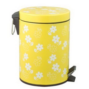 Cos Gunoi Cu Pedala Flower 12l Galben Mn018590 Okazii Ro