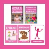 Pachet educational 3-4 ani, (Set domenii + Carte de colorat + Creionel + Jucarie cadou)