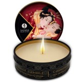 Shunga Candles-Mini Caress Lum&acirc;nare de Masaj Căpșuni si Cava 30 Ml