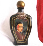 DECANTOR VINTAGE STICLA DE COLECTIE BOURBON WHISKEY JIM BEAM 1970 DECOR CHOPIN