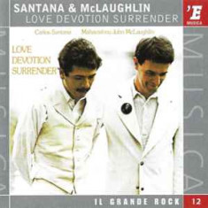 CD Carlos Santana, Mahavisnu John McLaughlin‎ – Love Devotion Surrender,original