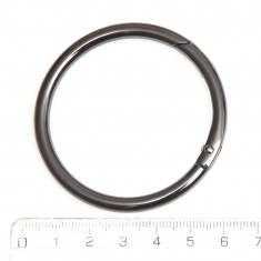 Inel tip carabina cu arc Nichel Negru, ø50 mm 790501 5263