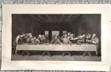 Gravura Antica &quot;Cina cea de taina&quot; - Tipografia Pontificala Friedrich Pustet