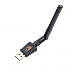 USB Wi-Fi 802.11ac, placa de retea Dual Band, 600 Mbps, antena 2dBi detasabila foto