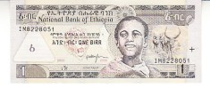 B11 3 - Bancnota fosrte veche - Etiopia - 1 birr - 2008