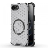 Husa MagSafe pentru Apple iPhone 16e, Techsuit, HoneyComb Shield, Alba