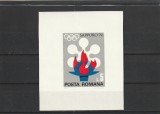 ROMANIA 1971 LP 779 J.O. DE IARNA SAPPORO COLITA NEDANTELATA MNH NESTAMPILATA