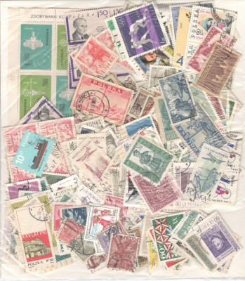 Polonia.Lot peste 370 buc. timbre+ 1 buc. colite stampilate si nestampilate GL.14 foto