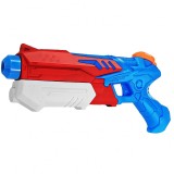Pistol cu apa pentru copii, rezervor, pentru piscina/plaja, flippy, 6ani+, albastru deschis/rosu, 300ml