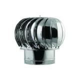 Capac Terminal Rotativ Pentru Cos Fum, Inox 200 Mm