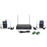 Cumpara ieftin Receptor cu 2 căști wireless VHF