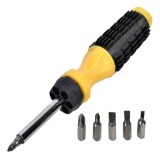 șurubelniță Multifuncțională, 6in1, Lungime 17 cm, Material Metal și Plastic